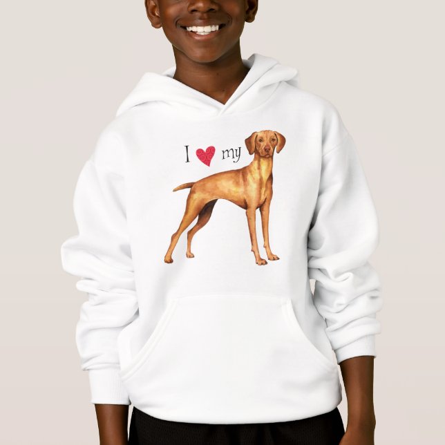 Jag älskar min Vizsla Tee Shirt (Framsida)
