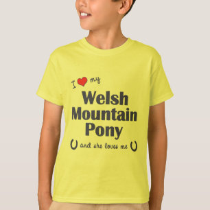 Jag älskar min walesiska bergponny (den kvinnliga tee