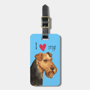 Jag älskar min walesiska Terrier Bagagebricka