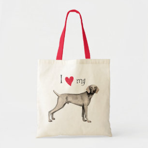 Jag älskar min Weimaraner Tygkasse