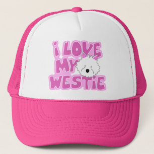 Jag älskar min Westie hatt Truckerkeps