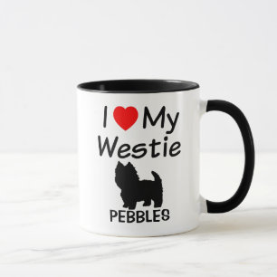 Jag älskar min Westie Hund Mugg