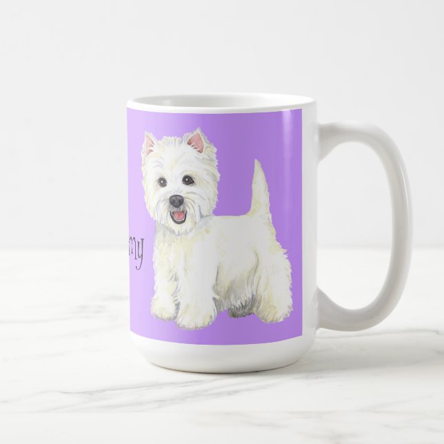 Jag älskar min Westie Kaffemugg (Höger)