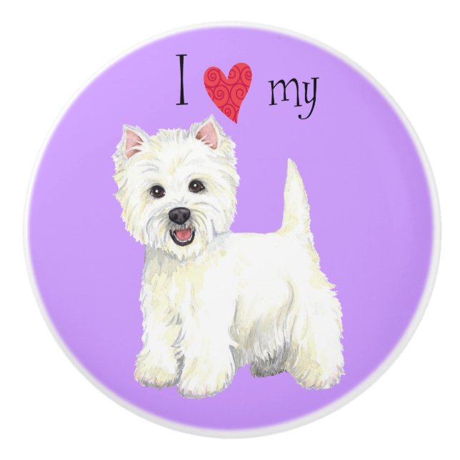 Jag älskar min Westie Knopp (Framsidan)