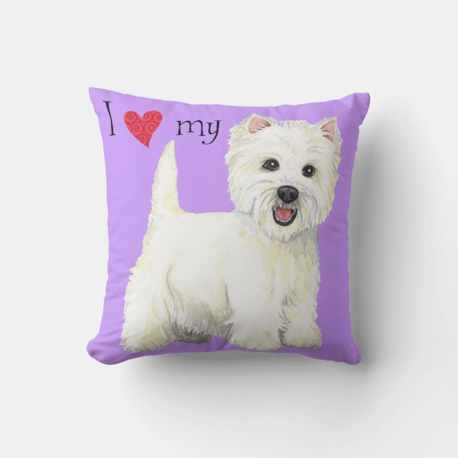 Jag älskar min Westie Kudde (Framsida)