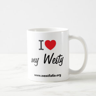 Jag älskar min Westy mugg
