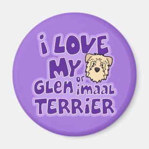 Jag älskar min Wheaten Glen av den Imaal terriere Magnet