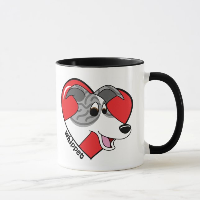 Jag älskar min Whippet mugg (Höger)