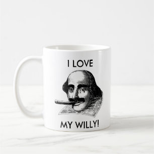 JAG ÄLSKAR MIN WILLY! KAFFEMUGG