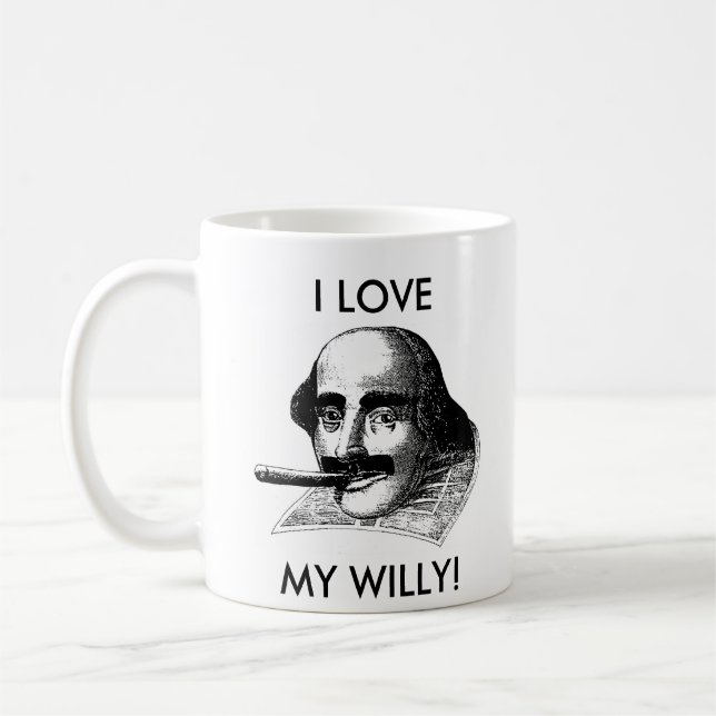 JAG ÄLSKAR MIN WILLY! KAFFEMUGG (Vänster)
