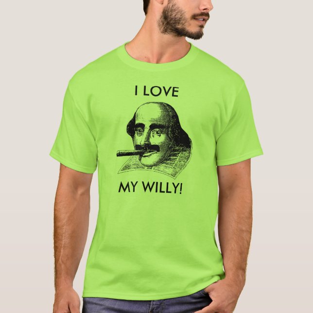 JAG ÄLSKAR MIN WILLY! T-SHIRT (Framsida)