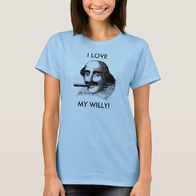 JAG ÄLSKAR MIN WILLY! TEE (Framsida)