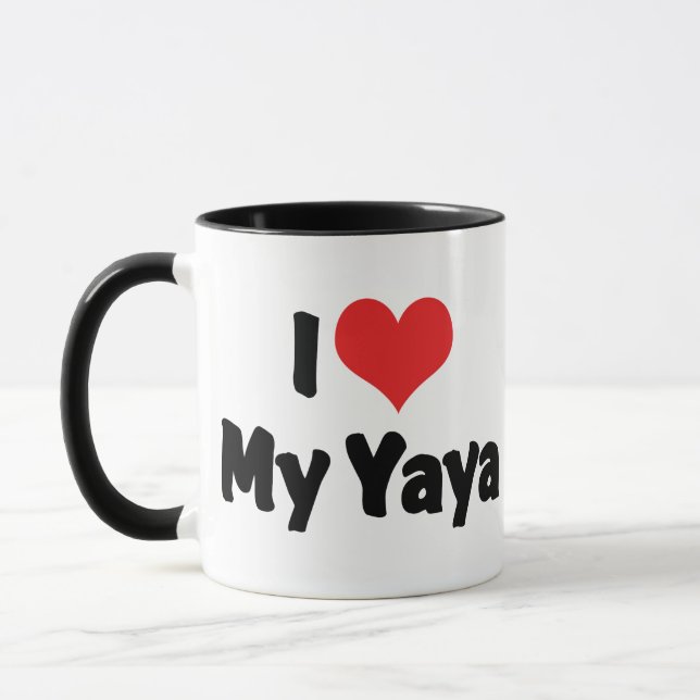 Jag älskar min Yaya Mugg (Vänster)