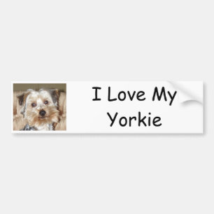 Jag älskar min Yorkie Bildekal