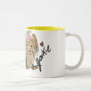 Jag älskar min Yorkie kaffemugg