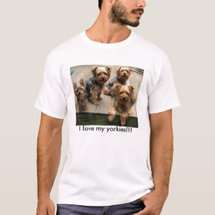 Jag älskar min yorkies!!! tee shirt