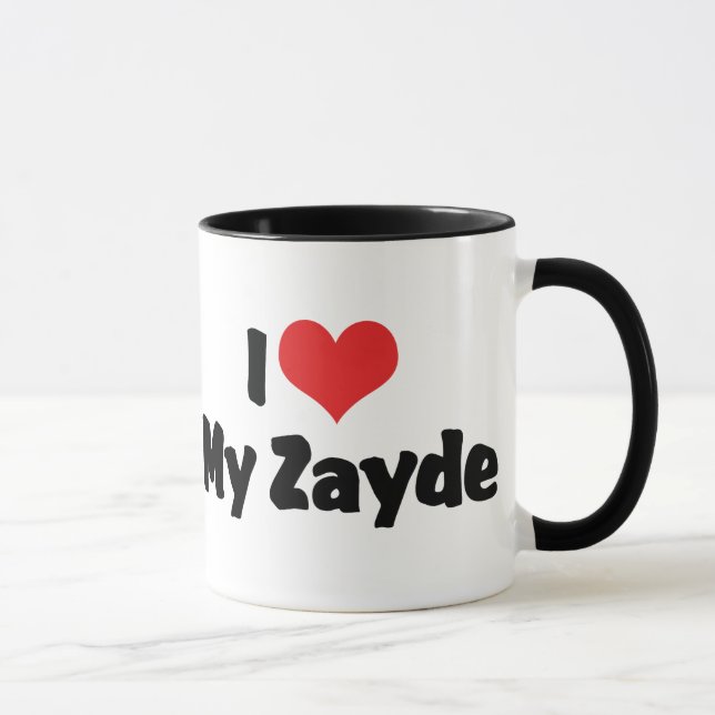 Jag älskar min Zayde Mugg (Höger)
