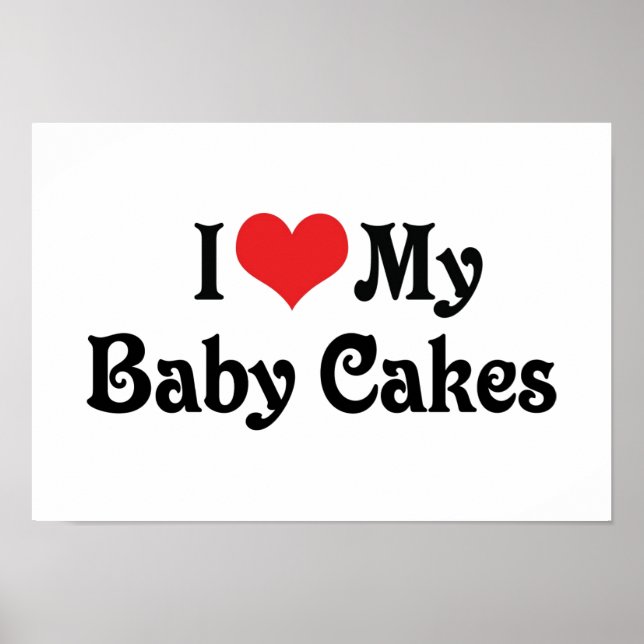 Jag älskar mina babybakelser poster (Framsidan)