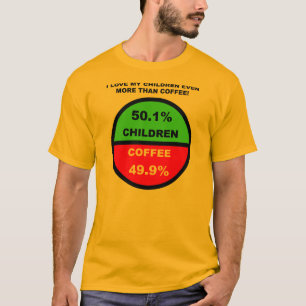 Jag älskar mina barn mer än kaffe Roligt Tröja