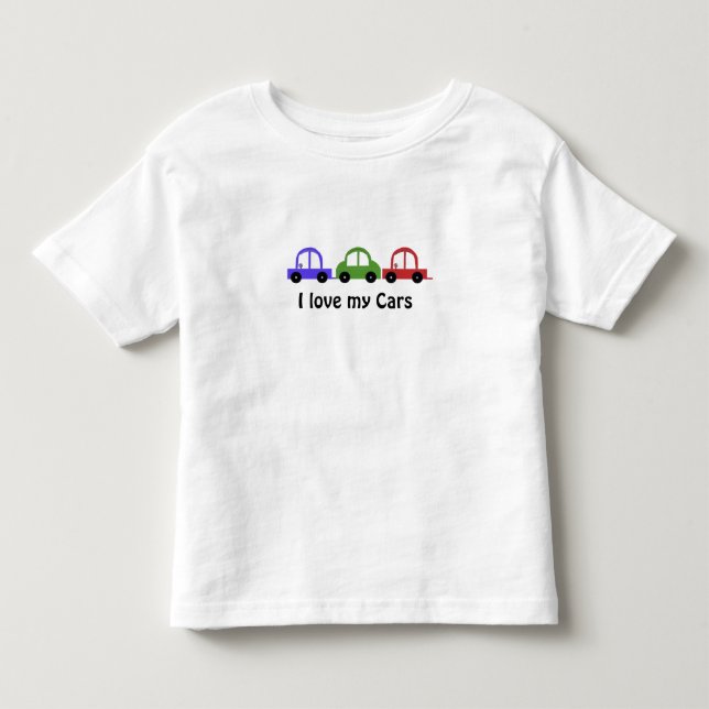 Jag älskar mina bilar tee shirt (Framsida)