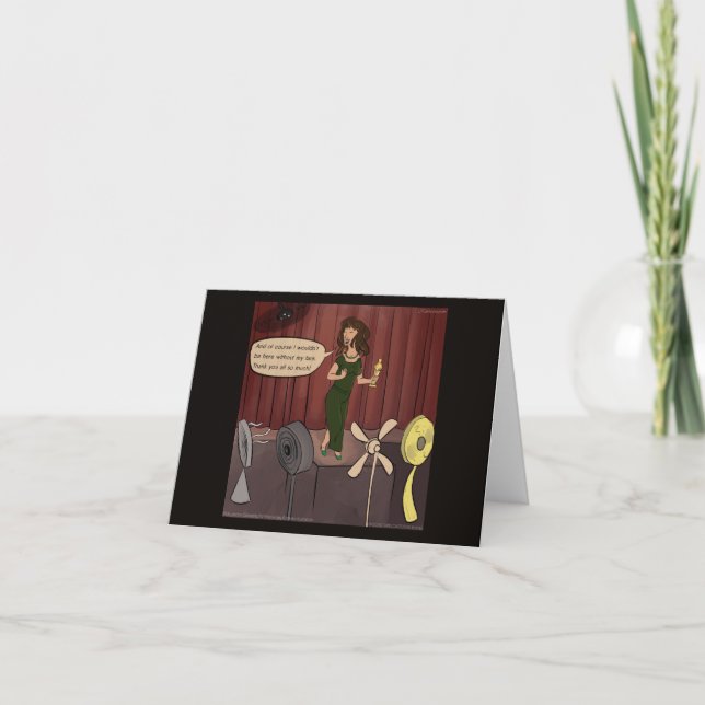 Jag älskar mina fans Punny Comic Greetingcard Kort (Framsida)