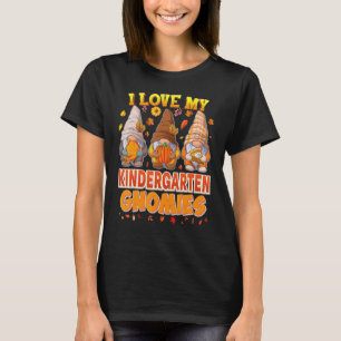 Jag älskar mina förskolegnomérs Thanksgiving tack T Shirt