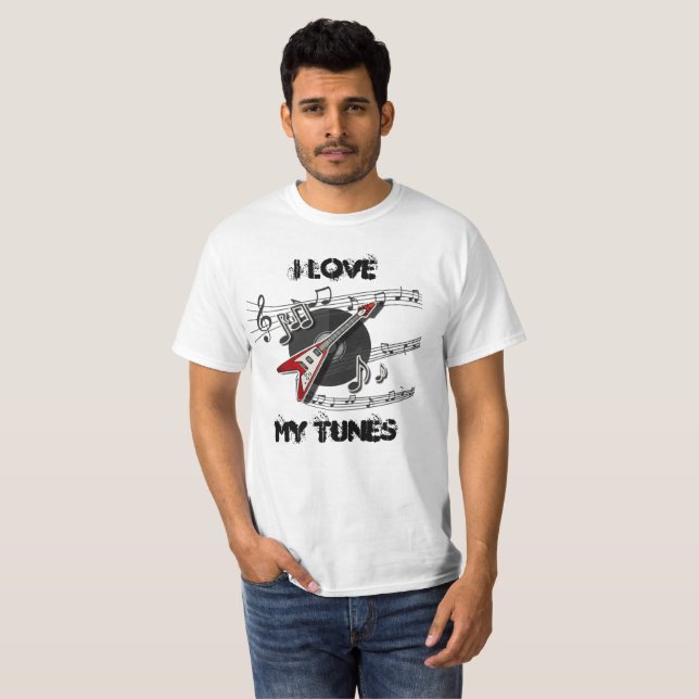 Jag älskar mina låtar herr T - skjorta Shirt (Hel framsida)