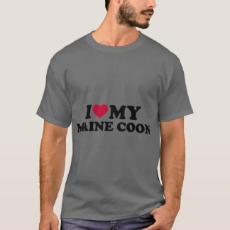 Jag älskar mina Maine coon kattpojkvänner T Shirt
