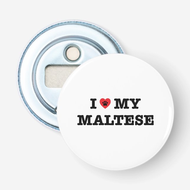 Jag älskar mina maltesiska flasköppnare (Framsidan)