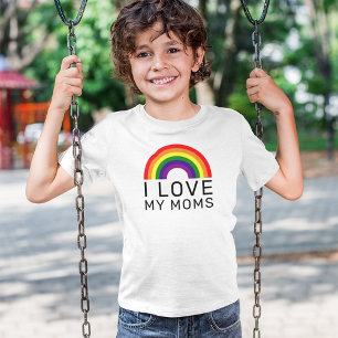 Jag älskar mina mammas regnbågsstolthetsbarn t shirt