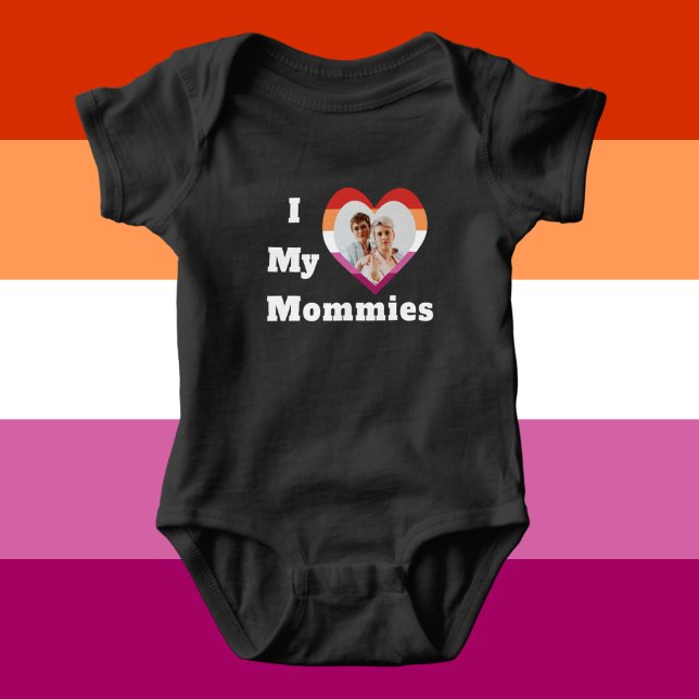 Jag älskar mina mammor HBTQ Lesbisk stolthet Anpas T Shirt (Skapare uppladdad)