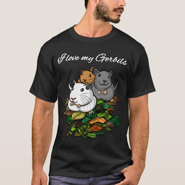 Jag älskar mina ökenråttor t shirt (Framsida)