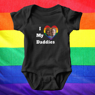 Jag älskar mina pappors gay pride HBTQ anpassad bi T Shirt