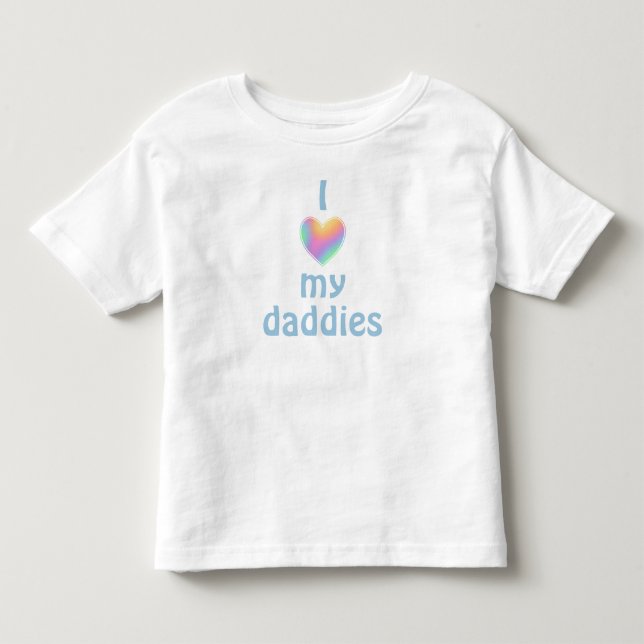 Jag älskar mina pappors småbarns t-shirt (Framsida)
