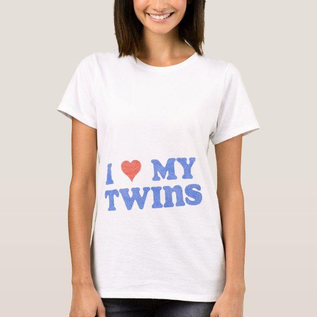 Jag älskar mina Twillingar T-shirt (Framsida)