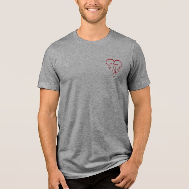 Jag älskar mina vänner - Kramar T Shirt (Framsida)