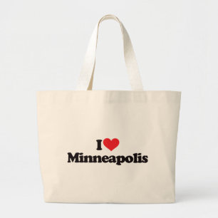 Jag älskar Minneapolis Jumbo Tygkasse