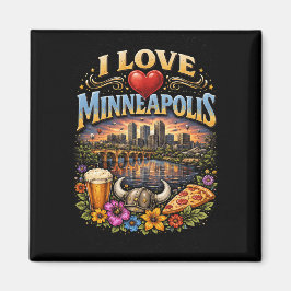 Jag älskar Minneapolis Magnet