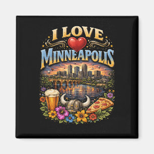 Jag älskar Minneapolis Magnet