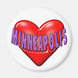 Jag älskar Minneapolis Magnet