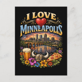 Jag älskar Minneapolis Vykort