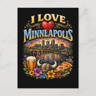 Jag älskar Minneapolis Vykort