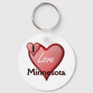 Jag älskar Minnesota Nyckelring