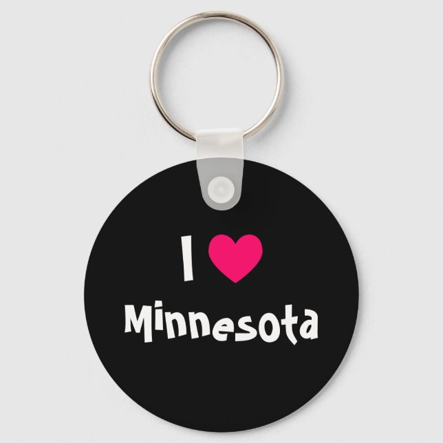 Jag älskar Minnesota Nyckelring (Framsida)