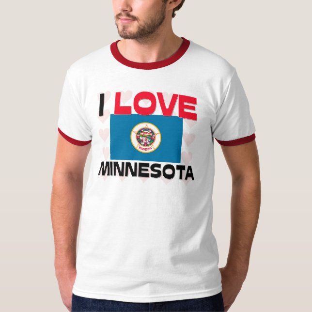 Jag älskar Minnesota T-shirt (Framsida)