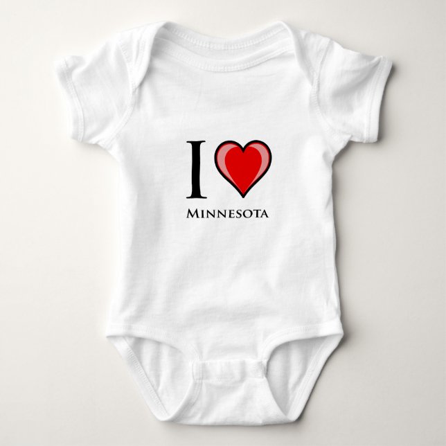Jag älskar Minnesota Tee Shirt (Framsida)