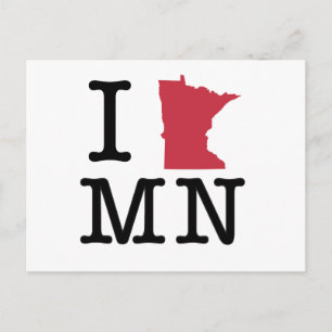 Jag älskar Minnesota Vykort