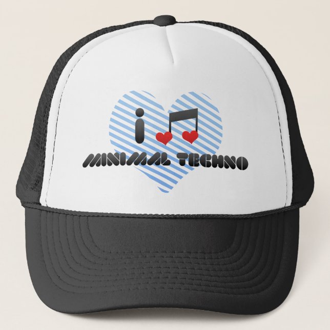 Jag älskar minsta Techno Truckerkeps (Framsida)