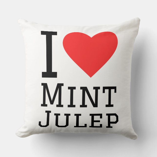 Jag älskar mint julep kudde (Framsida)