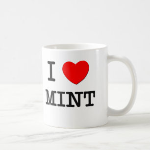 Jag älskar minten kaffemugg